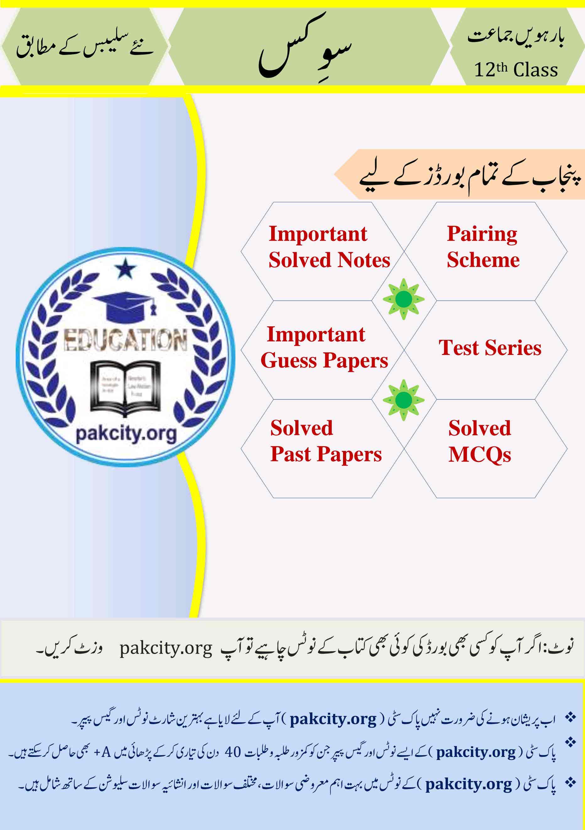 Civics for Class 12 Punjab Board